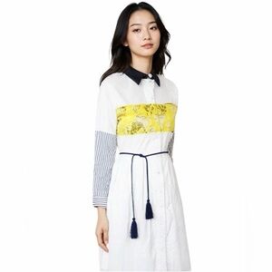 NWOT Sara Navon Cotton Guilded Dress